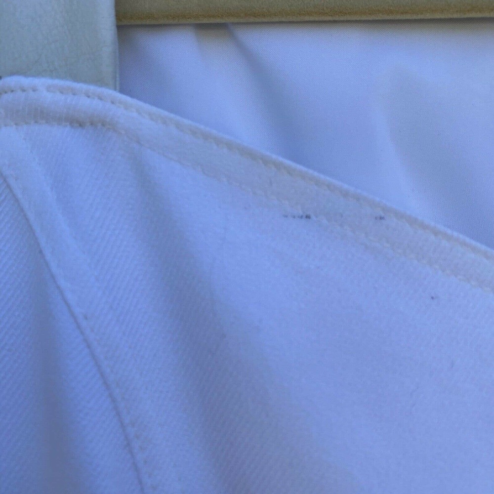 Drew Dress The Population women’s white corset dress w/ leather trim sz 6 - Picture 4 of 7